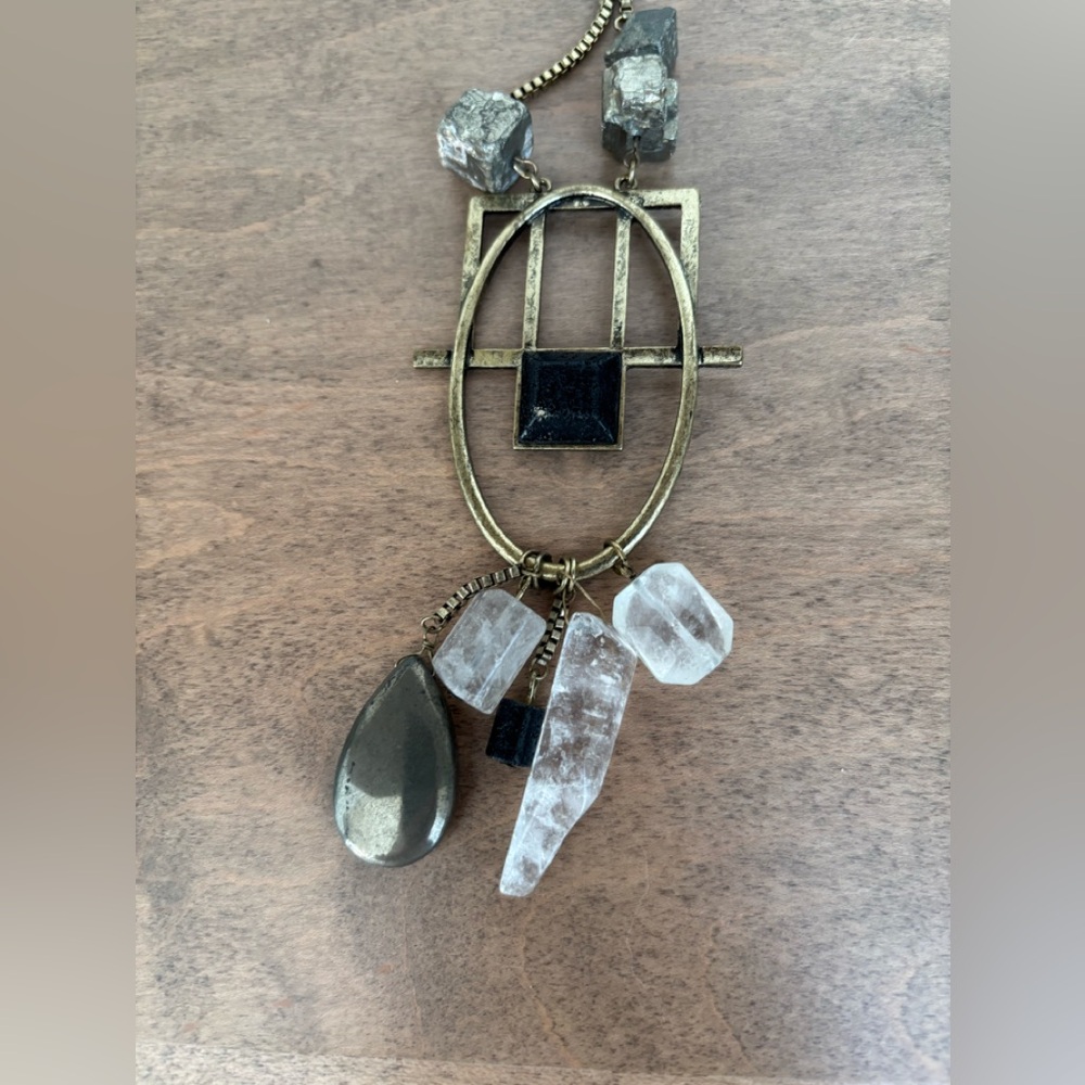 Pendant Necklace with Stones